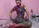 Kinky Coed Lina Is Covered In Paint gallery from CHICKPASS