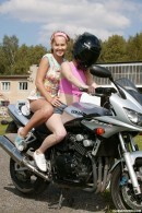 Young lesbian biker girls