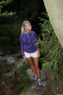 Sara J in Masturbating In The Woods gallery from CLUBSEVENTEEN