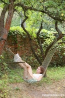 Shelley Bliss Masturbating In Garden Hammock gallery from CLUBSEVENTEEN