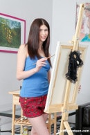 Gorgeous Young Artist Pounded On Sofa