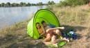 Eveline getting fucked on camping site video from CLUBSWEETHEARTS