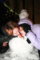 Violet Joly & Akina Asmus in Hot Lesbians Make Snowman Melt gallery from CLUBSWEETHEARTS