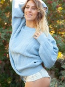 Britta Plays On The Trampoline