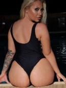 Jessica Jackson Does Some Night Swimming