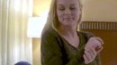 Jordan LIttle Strips On The Bed