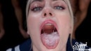 Emily Belle - Bukkake, Cum Swallow, Mouth Cumshot, Multiple Dicks, School Sailor Uniform video from COSPURI