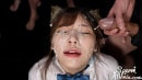 Nagi Tsukino - Bukkake, Cat Ears, Facial, Hairless Pussy, Masturbation, School Uniform, Vibrator