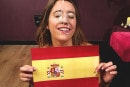 Susy Blue in Spain's Golden Mouth video from CUMPERFECTION