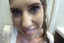 Violet Whisper in Toilet Tug video from CUMPERFECTION