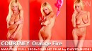 Courtney in Orange Fire video from DAVID-NUDES by David Weisenbarger