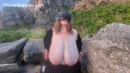 Titania Flashing And Bouncing Big Tits Outside