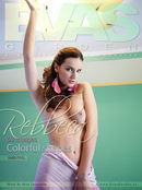 Rebbeca in Colorful Shapes gallery from EVASGARDEN by Nina Larochelle