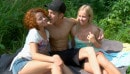 Hailey & Avina in Outdoor Teen Threesome Fucking video from FIRSTBGG