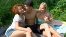 Outdoor Teen Threesome Fucking