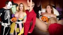Sophia Locke & Evie Christian in The Halloween Pranksters video from FREEUSEMILF
