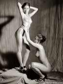 Andea & Barbora in Oiling Body gallery from GALLERY-CARRE by Didier Carre