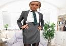 Lara Lee In CU Outfit With Black Glossy Tights JOI - 8K VR