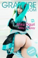 Miku Oguri in 003 - Miku Cosplay gallery from GRAVURE