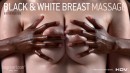 Black And White Breast Massage