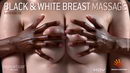 86. Black And White Breast Massage