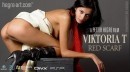 Viktoria in #196 - Red Scarf video from HEGRE-ART VIDEO by Petter Hegre