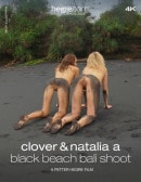 Clover And Natalia A Black Beach Bali Shoot video from HEGRE-ART VIDEO by Petter Hegre