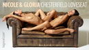 Nicole & Gloria in Chesterfield Loveseat gallery from HEGRE-ART by Petter Hegre