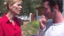 Horny MILF Gets Off In The Backyard
