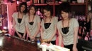 Anna Kirishima, Haruka Sasano, Hinata Hyuga And Kana Suzuki Are Sexy Waitresses
