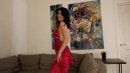 Mary Matte in Red Dress Strip video from KARUPSPC