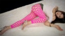 Yuu Kazuki - Hot Pink Hole Leggings video from LEGS JAPAN