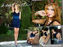 Paris in In Conte Prestige And Blue Silk Dress gallery from LEGSFACTOR