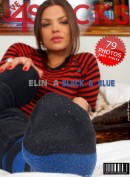 Elin A in Black & Blue gallery from LOVE4SOCKS