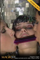 Daria Glower & Leony April & Stracy Stone in Tonguely's Angels video from MAGIKSEX
