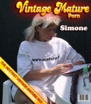 Simone & Tom French in Older Lady Plays With Her Pussy In The Garden video from MATURE.NL