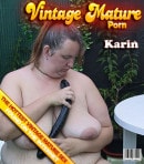 Karin in BBW Mature Mother In Law With Big Tits Blows Her Skinny Son-in-law In The Garden video from MATURE.NL