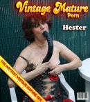 Hester in Hairy Grandma Fucking And Sucking With A Young Man video from MATURE.NL