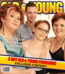 3 Mature Sluts Love To Share A Hard Cock From One Lucky Young Guy