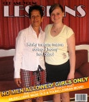 Janka & Mika D in Stepmom Learns Her Teeny Lesbian Stepdaughter How To Lick And  Scissoring video from MATURE.NL