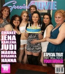 Arianna & Chanee & Elza C & Hanna V & Jena & Karlena & Rosanka in Old And Young Lesbian Party video from MATURE.NL