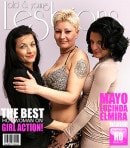 Elmira & Lucinda F & Mayo in Hot Mature Lesbian Threesome At Home! video from MATURE.NL