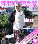 Alexa in Big Breasted British Housewife Shows Her Natural Boobs And Curves In Garden And Plays With Her Pussy from MATURE.NL