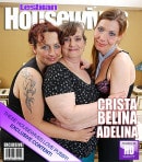 Adelina & Belina & Crista in Three Sexy Lesbians Licking And Kissing Eachother video from MATURE.NL