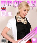 British GILF Elaine Shows Off Her Great Mature Body And Masturbates Her Shaved Granny Pussy video from MATURE.NL