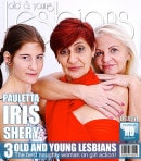 Iris V & Pauletta S & Shery in Two Horny Old Lesbians Take Advantage Of A Young Innocent Girl. video from MATURE.NL