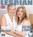 Two Big Breasted Lesbian Women Lick Each Other's Pussies