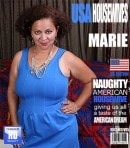 Marie S in American BBW Fingering Her Wet Hairy Beaver video from MATURE.NL