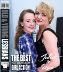 Emma Fantazy & Rina M in Hairy MILF Rina & Horny Teen Emma Are A Hot Lesbian Couple Who Love Eating Pussy from MATURE.NL