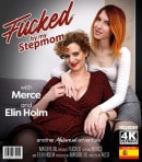 Elin Holm & Merce in Big Breasted Scissoring Loving MILF Fucking A Teeny Lesbian Babe video from MATURE.NL